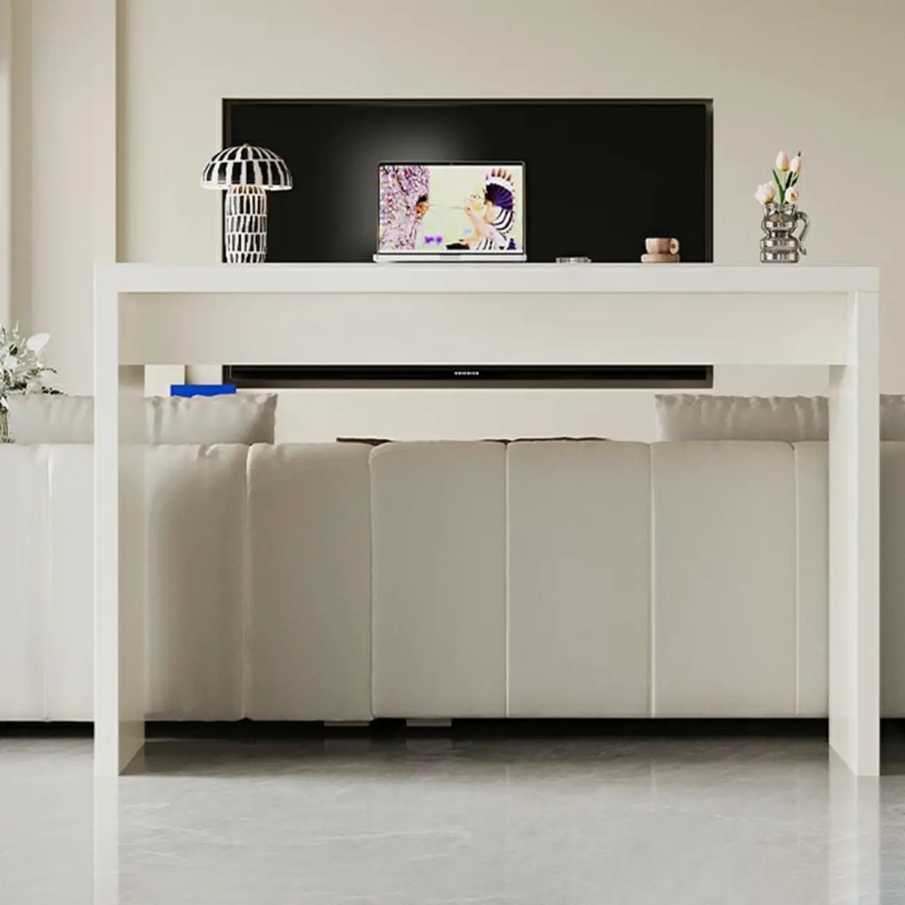 Modern White Stone Pine Wood Pedestal Bar Tables Image - 4 | homeyfad