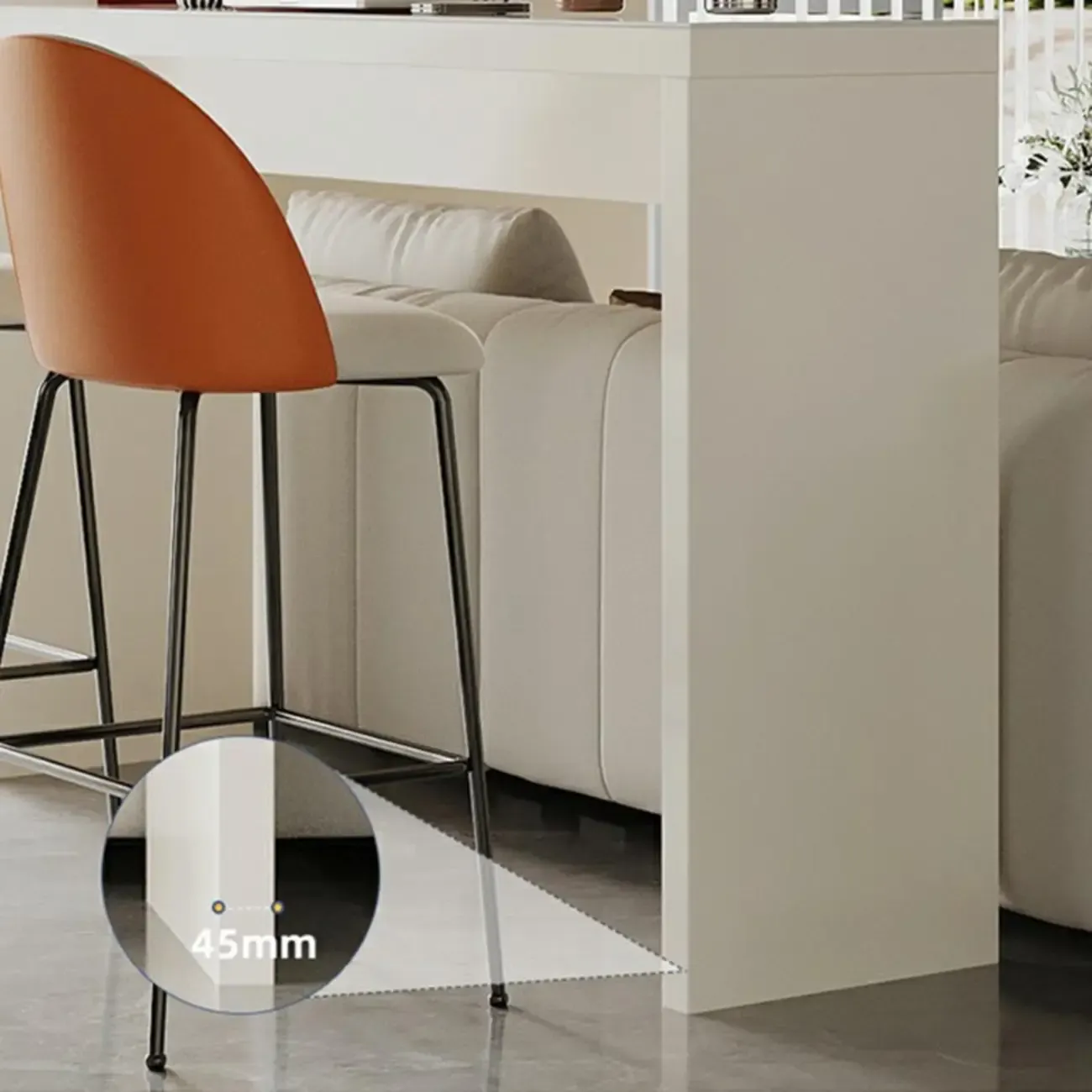 Modern White Stone Pine Wood Pedestal Bar Tables Image - 9