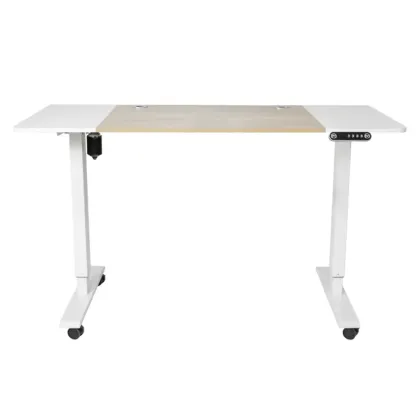 Stylish Oak Adjustable Height Computer Standing Desk for Office Image - 9