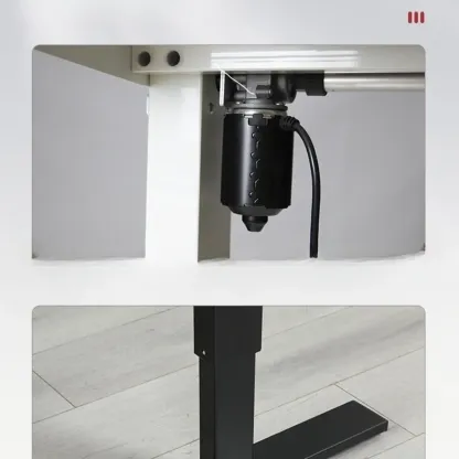 Stylish Oak Adjustable Height Computer Standing Desk for Office Image - 10