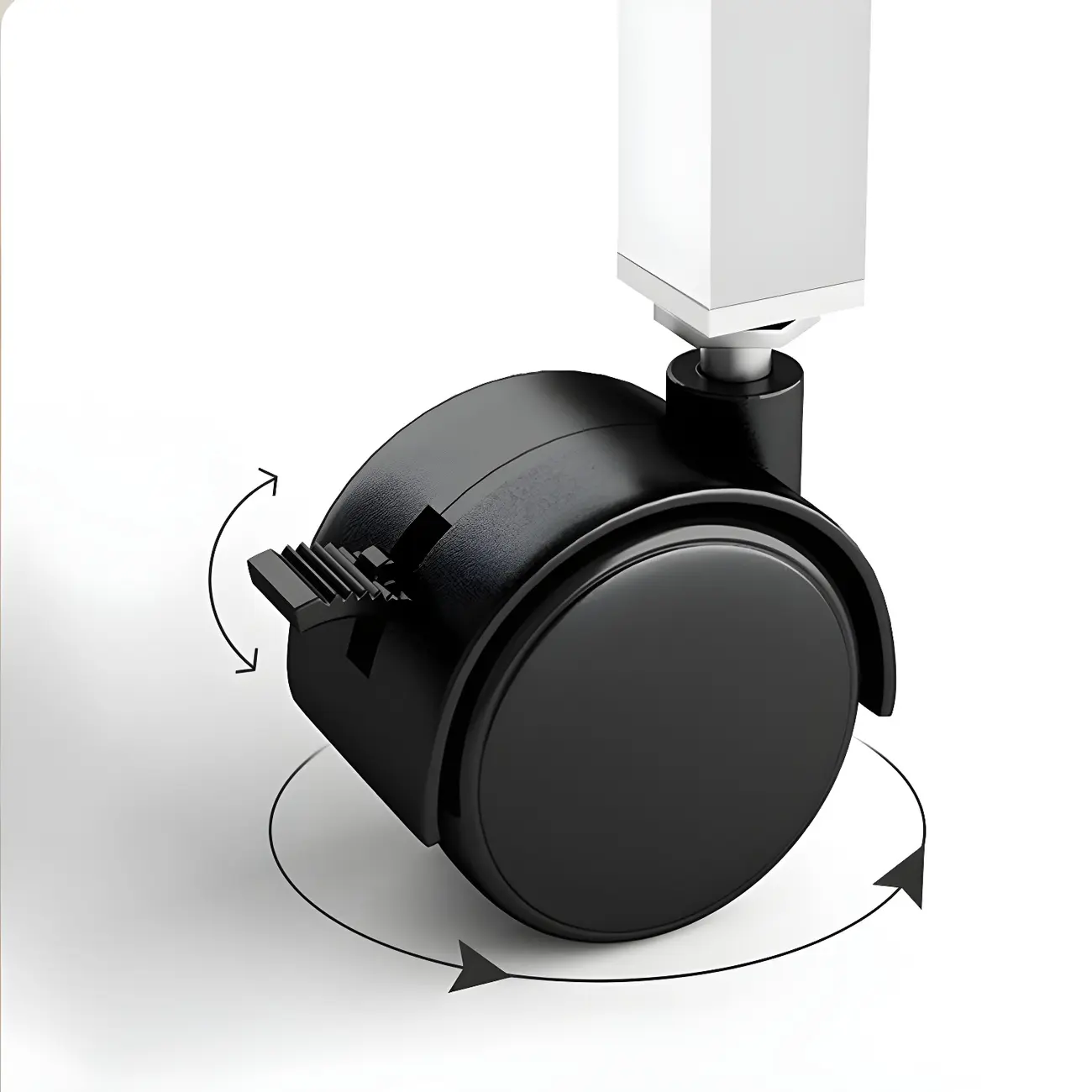 Modern Adjustable Wood Standing Desk Converter with Casters Image - 13 | homeyfad