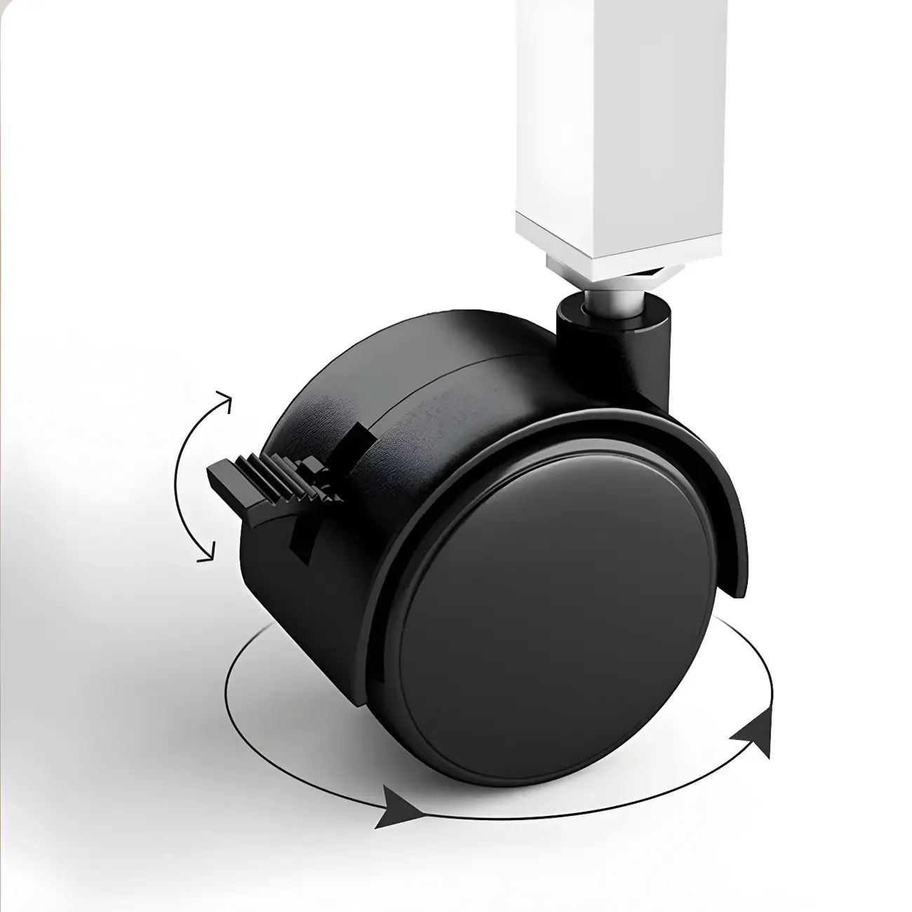 Modern Adjustable Wood Standing Desk Converter with Casters Image - 13