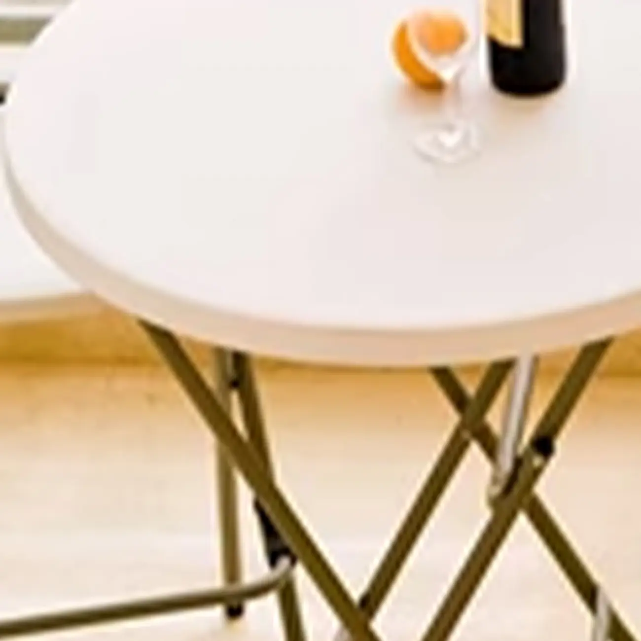Stylish White Acrylic Top Grey Metal Leg Bar Table Image - 4 | homeyfad