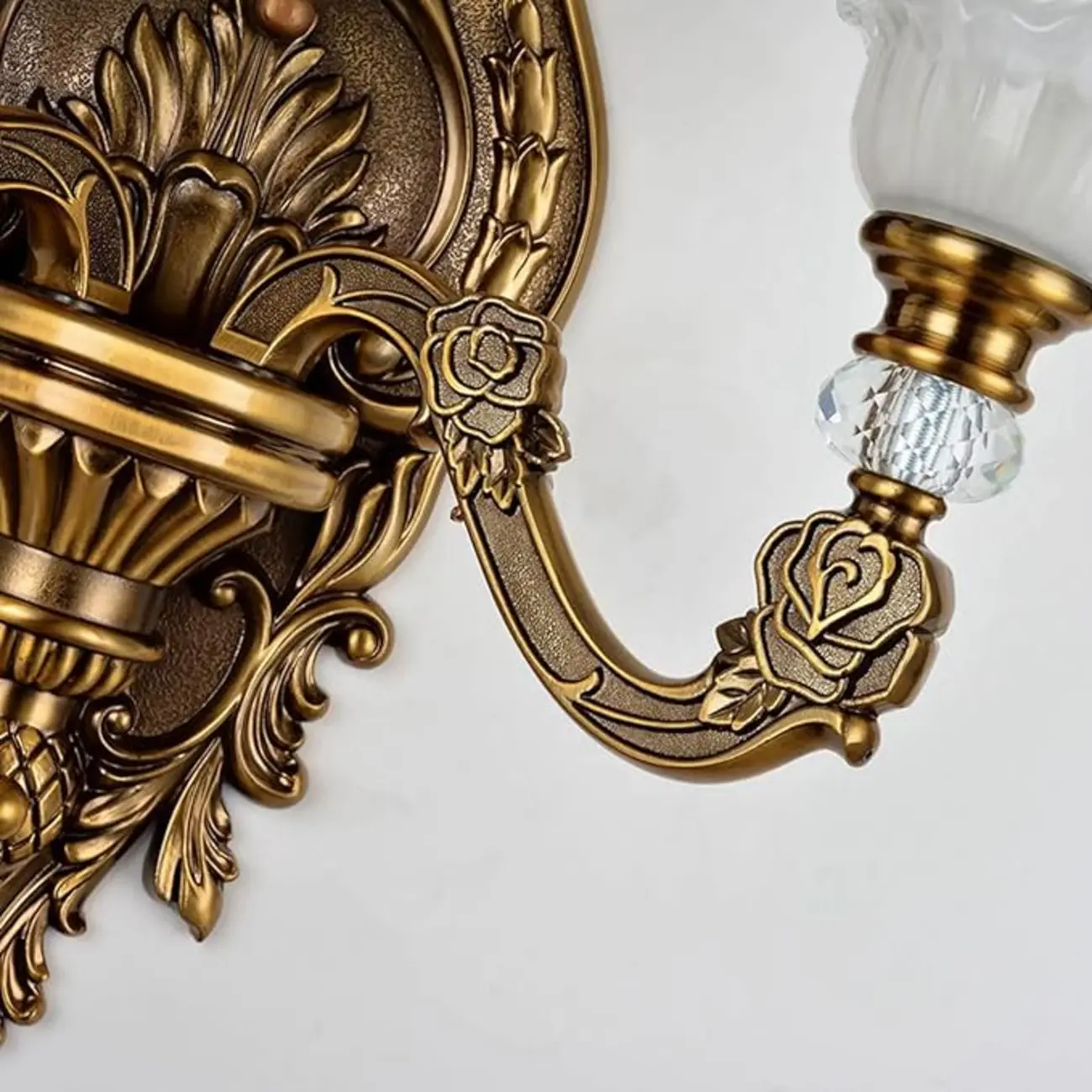 Antique Brass Geometric Indoor Wall Sconce Image - 3 | homeyfad