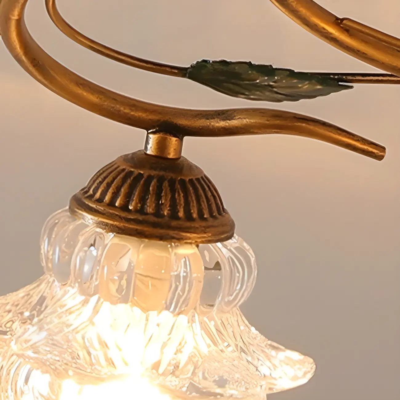 Modern Crystal Semi Flush Ceiling Light for Living Room Image - 9 | homeyfad