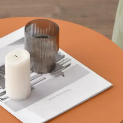 Scandinavian Abstract Iron Small Round Side Table Image - 9