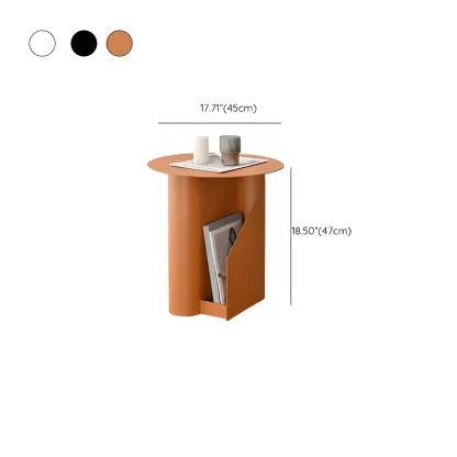 Scandinavian Abstract Iron Small Round Side Table #size