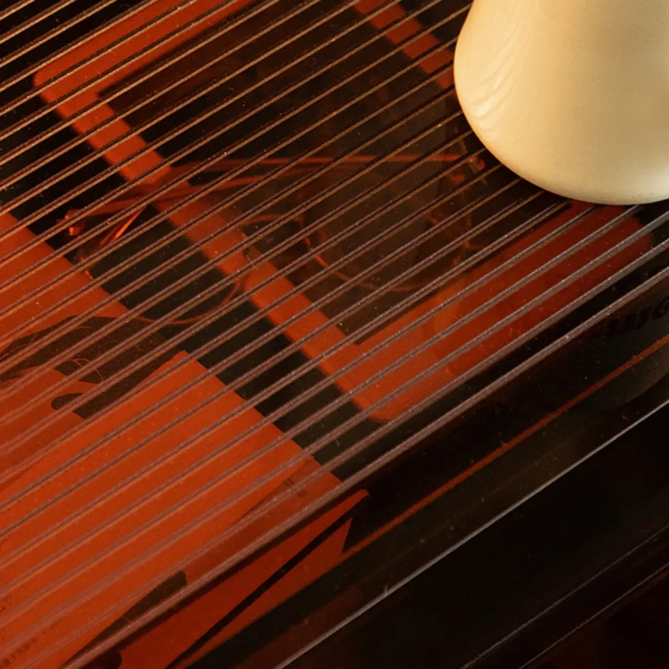 Modern Small Acrylic Nightstand with Drawer Image - 5