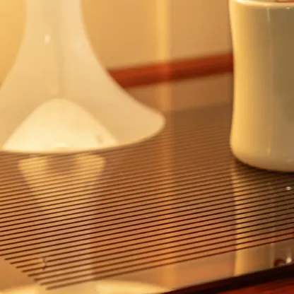 Modern Small Acrylic Nightstand with Drawer Image - 7