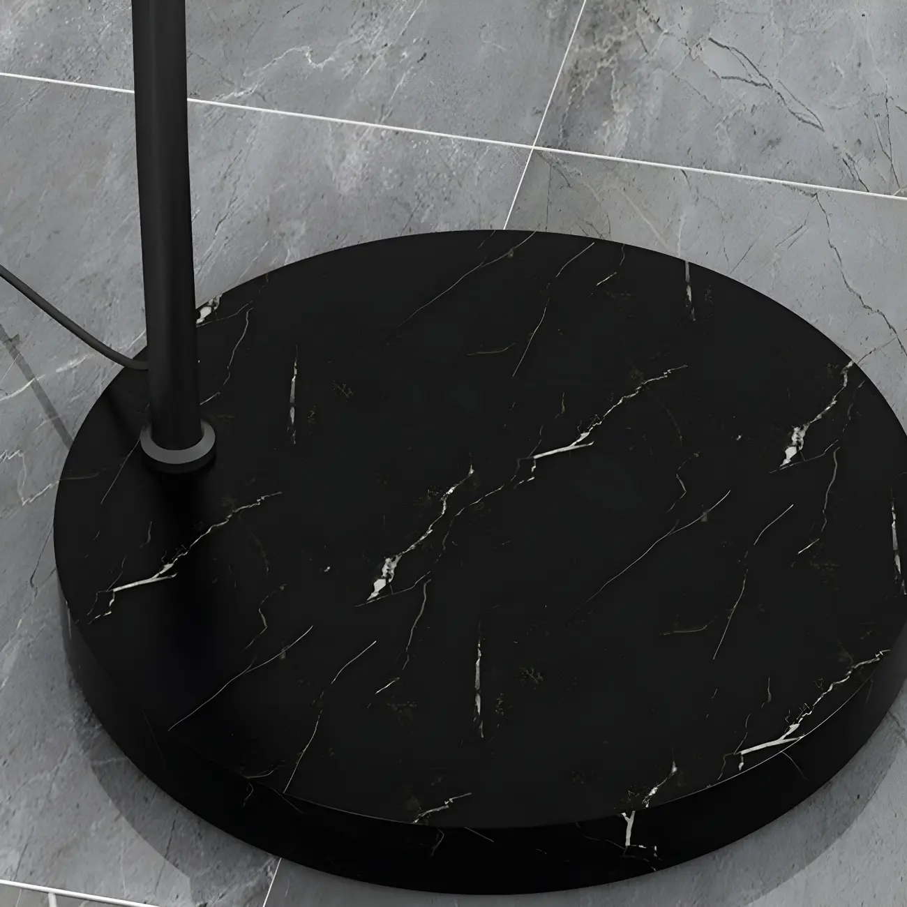 Large Modern Minimalist Adjustable Metal Arc Dome Floor Lamp Image - 12 | homeyfad