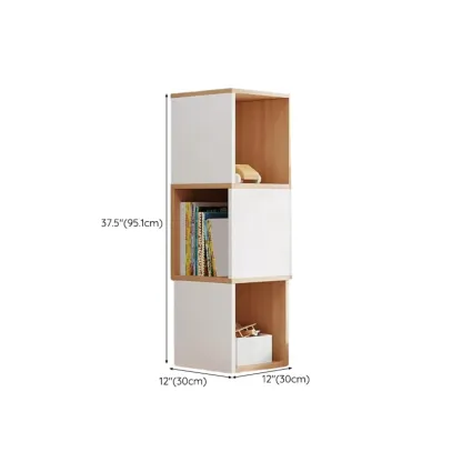 Tall 5-Tier Wooden Corner Bookcase for Small Spaces Image - 50