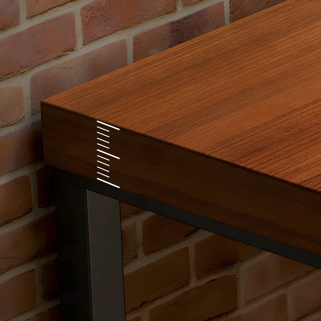 Brown Rectangular Wood Long Dining Bar Table Image - 3 | homeyfad