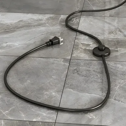 Black Adjustable Dome Shade Arc Metal Floor Lamp Image - 9