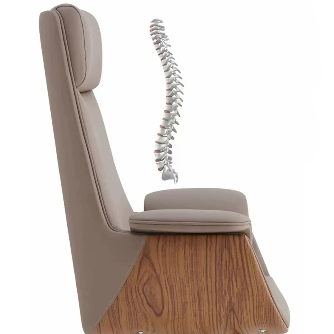 Swivel Armrest Upholstered Full Back Adjustable Office Chair Image - 19 | homeyfad