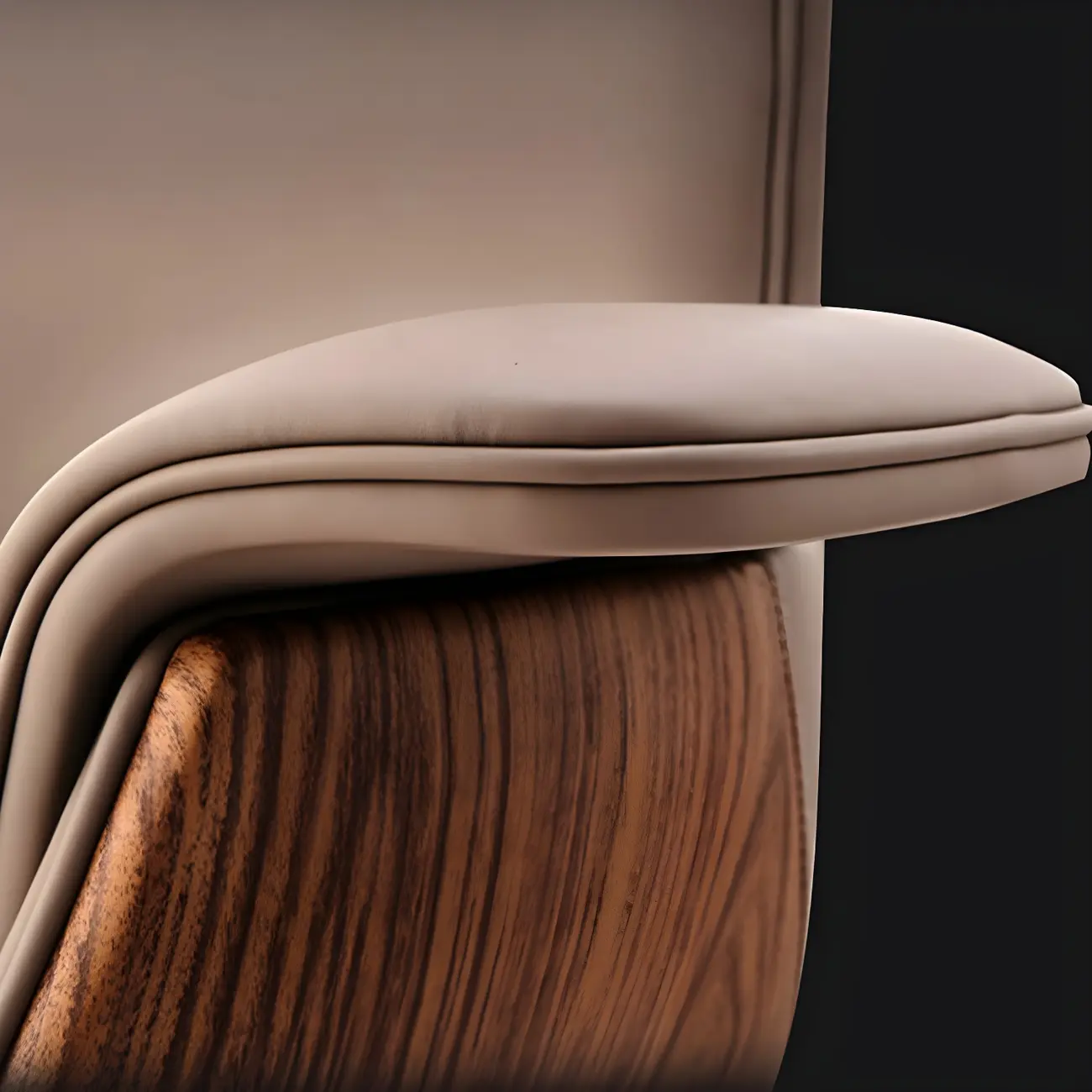 Swivel Armrest Upholstered Full Back Adjustable Office Chair Image - 14 | homeyfad