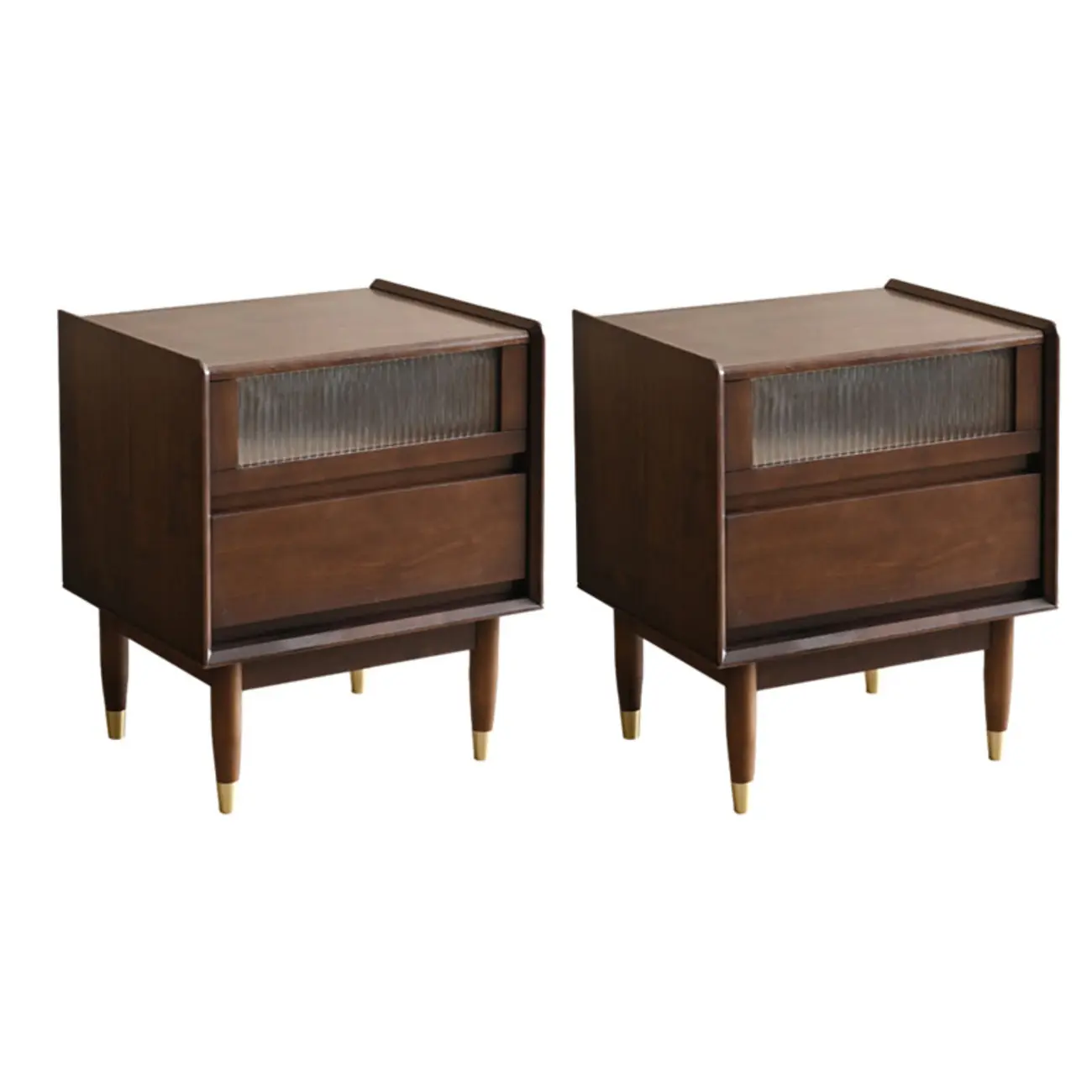 Narrow Black Wood Drawer Storage Bedroom Nightstand Image - 11 | homeyfad