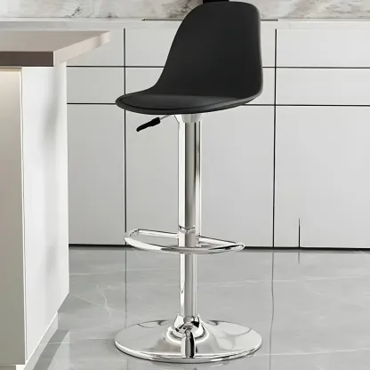 Modern Swivel Acrylic Bar Stools with Backs Image - 10