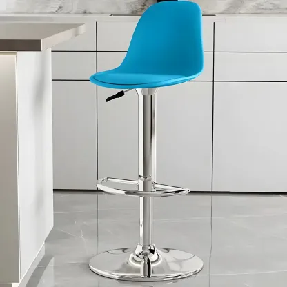 Modern Swivel Acrylic Bar Stools with Backs Image - 23