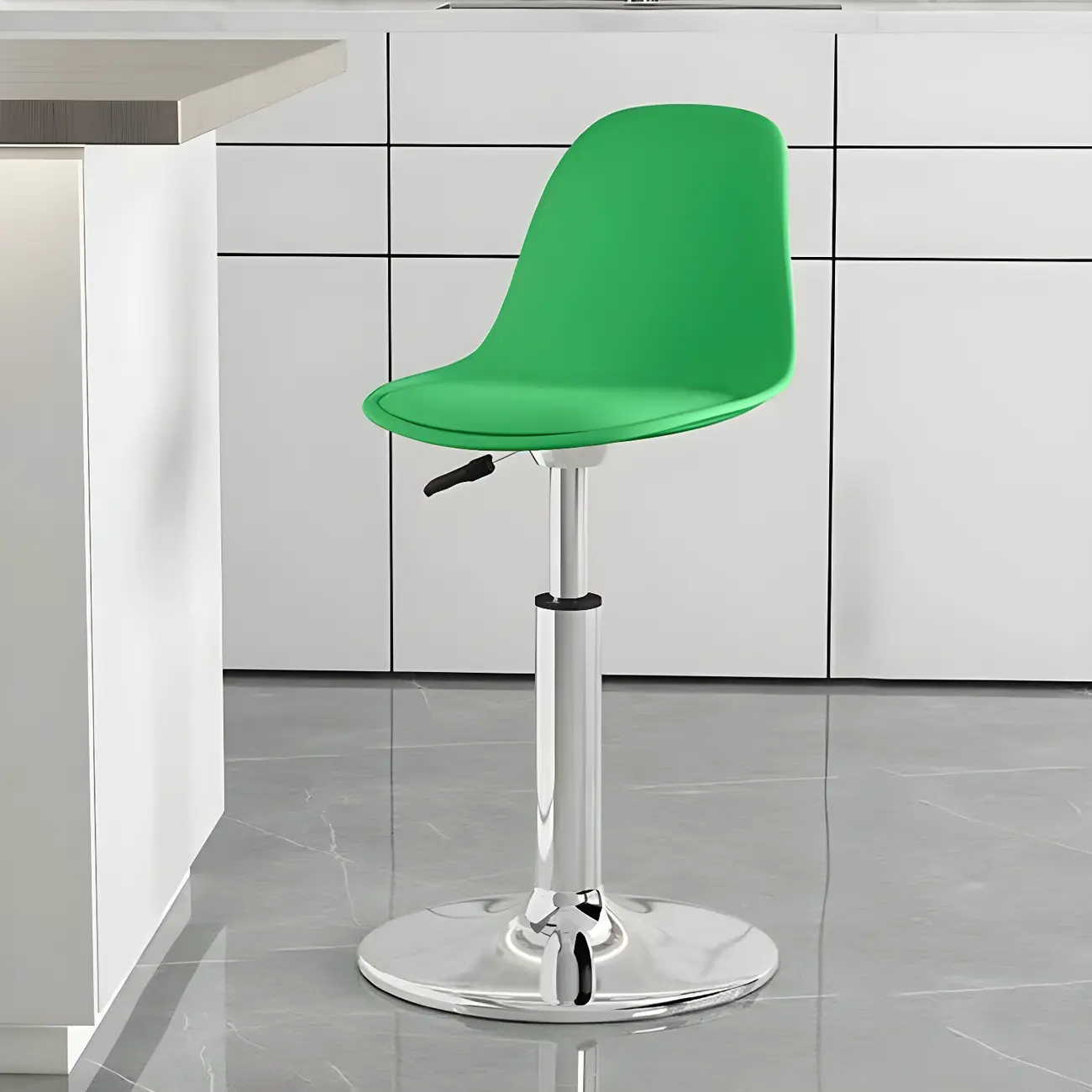 Modern Swivel Acrylic Bar Stools with Backs Image - 33 | homeyfad