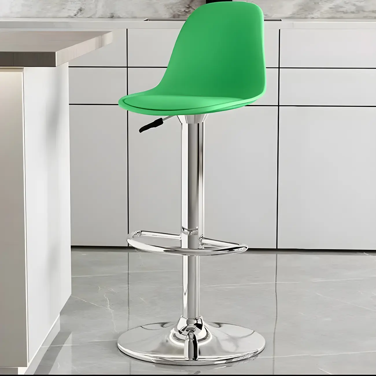 Modern Swivel Acrylic Bar Stools with Backs Image - 36 | homeyfad
