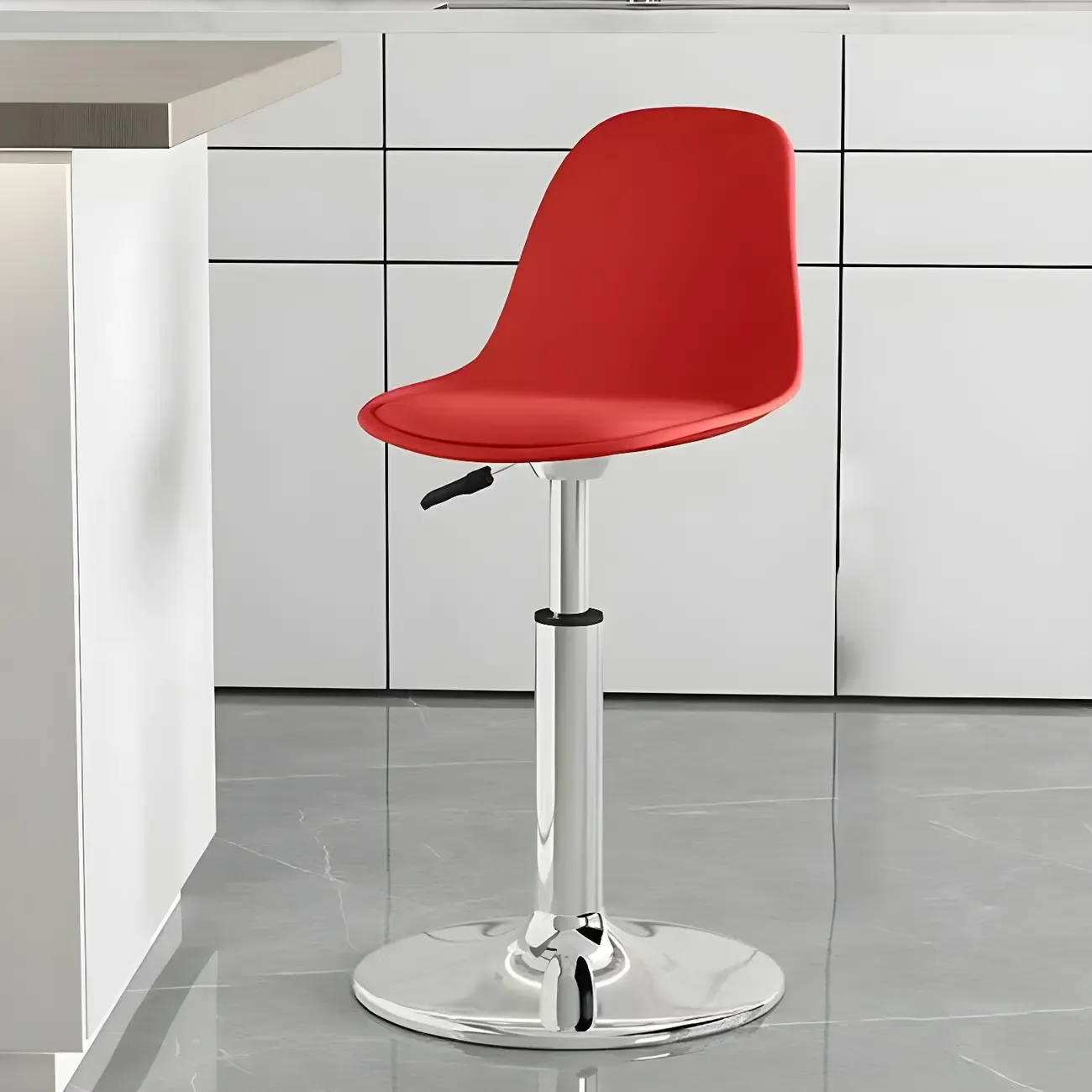 Modern Swivel Acrylic Bar Stools with Backs Image - 38