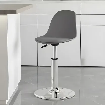 Modern Swivel Acrylic Bar Stools with Backs Image - 39