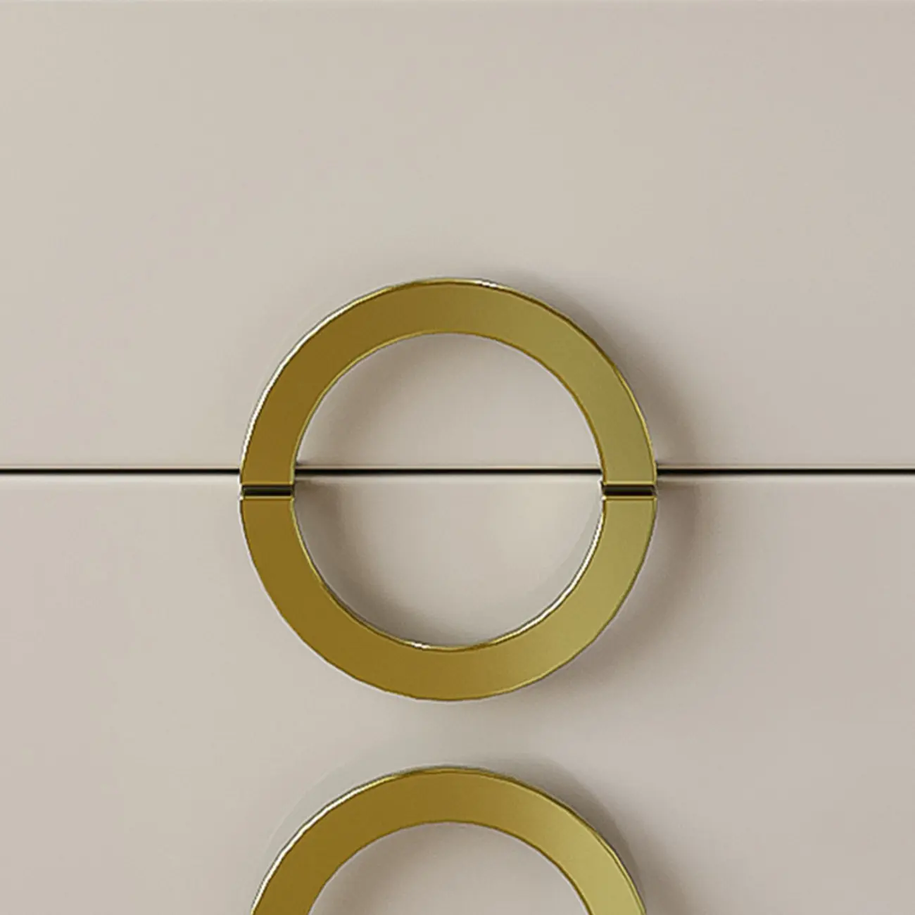 Elegant Faux Leather Metal Accent 3 Drawers Nightstand Image - 10 | homeyfad