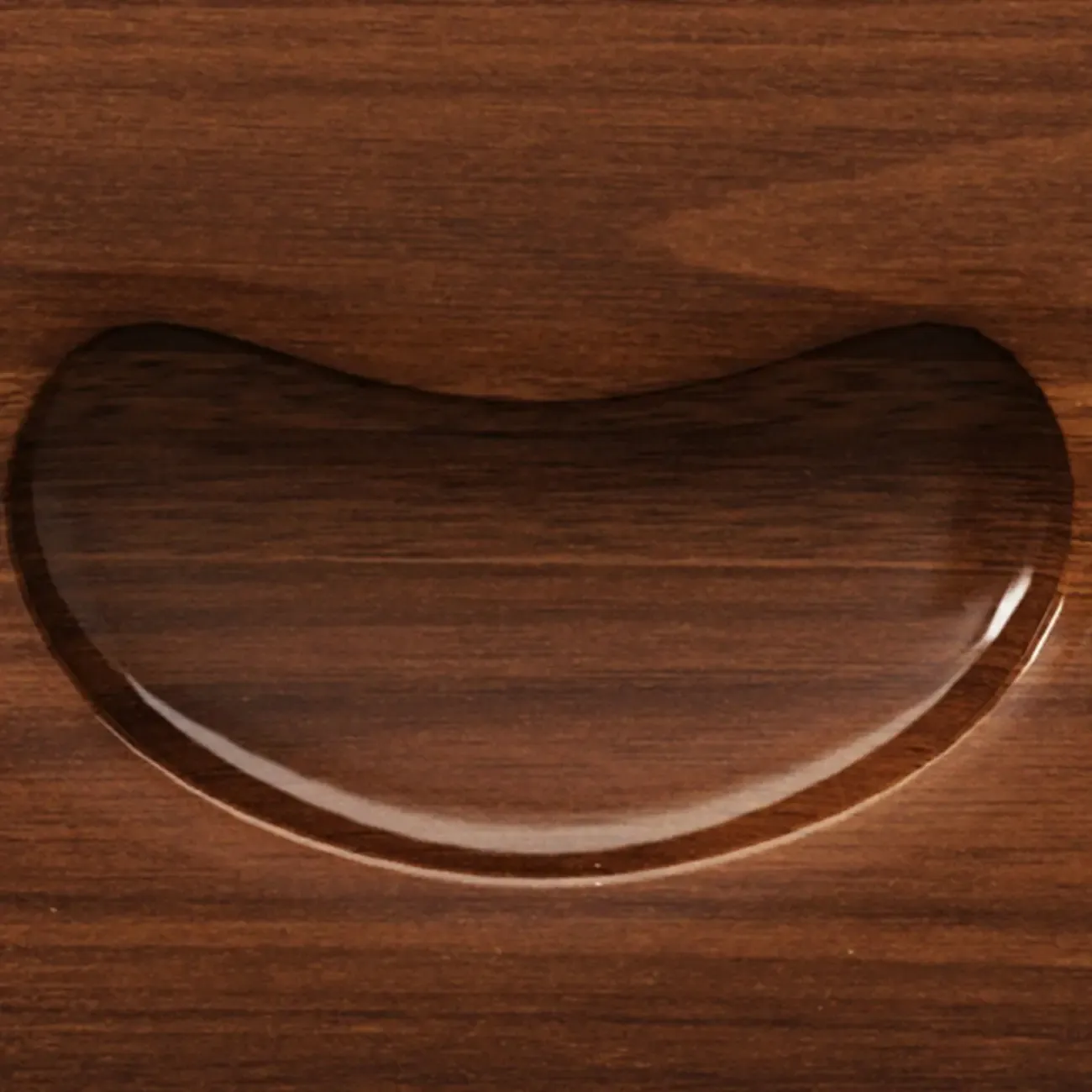 Traditional Nut-Brown 2-Drawer Wood Small Nightstand Image - 12