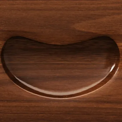 Traditional Nut-Brown 2-Drawer Wood Small Nightstand Image - 12