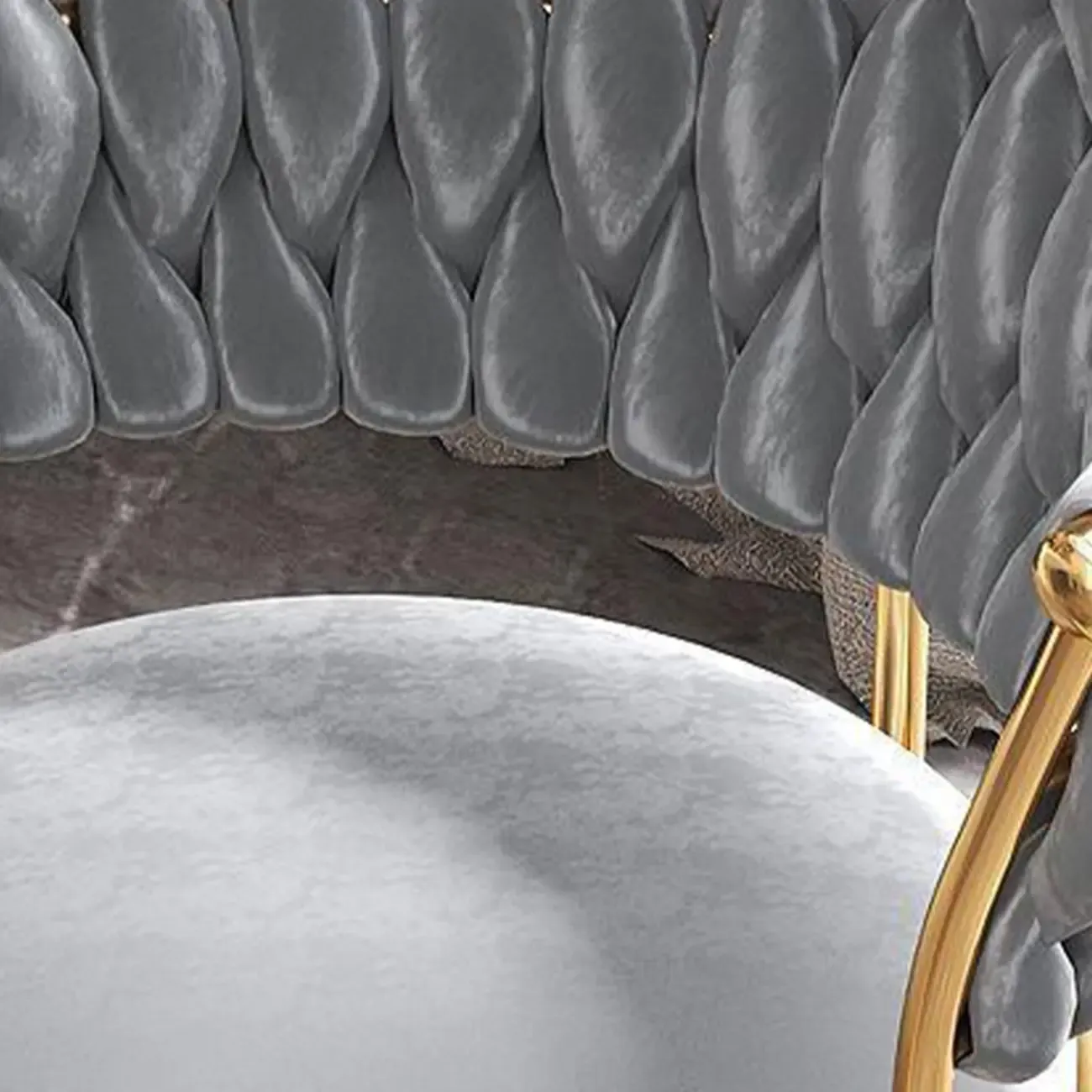 Luxurious Velvet Swivel Bar Stools with Backrest for Home Bar Image - 12