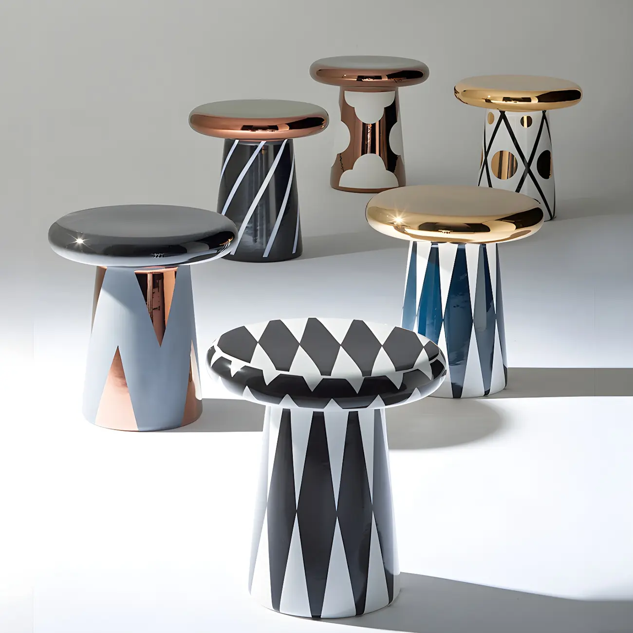 Ceramic Round Side Table