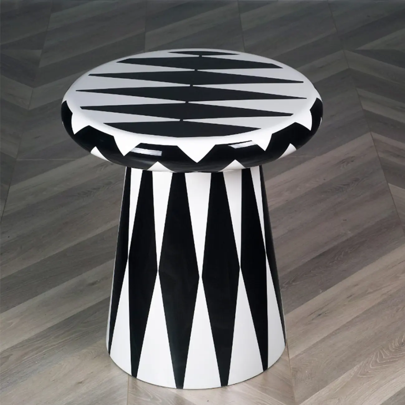 Glam Ceramic Rose Gold Round Side Table with Storage for Home Image - 8 | homeyfad