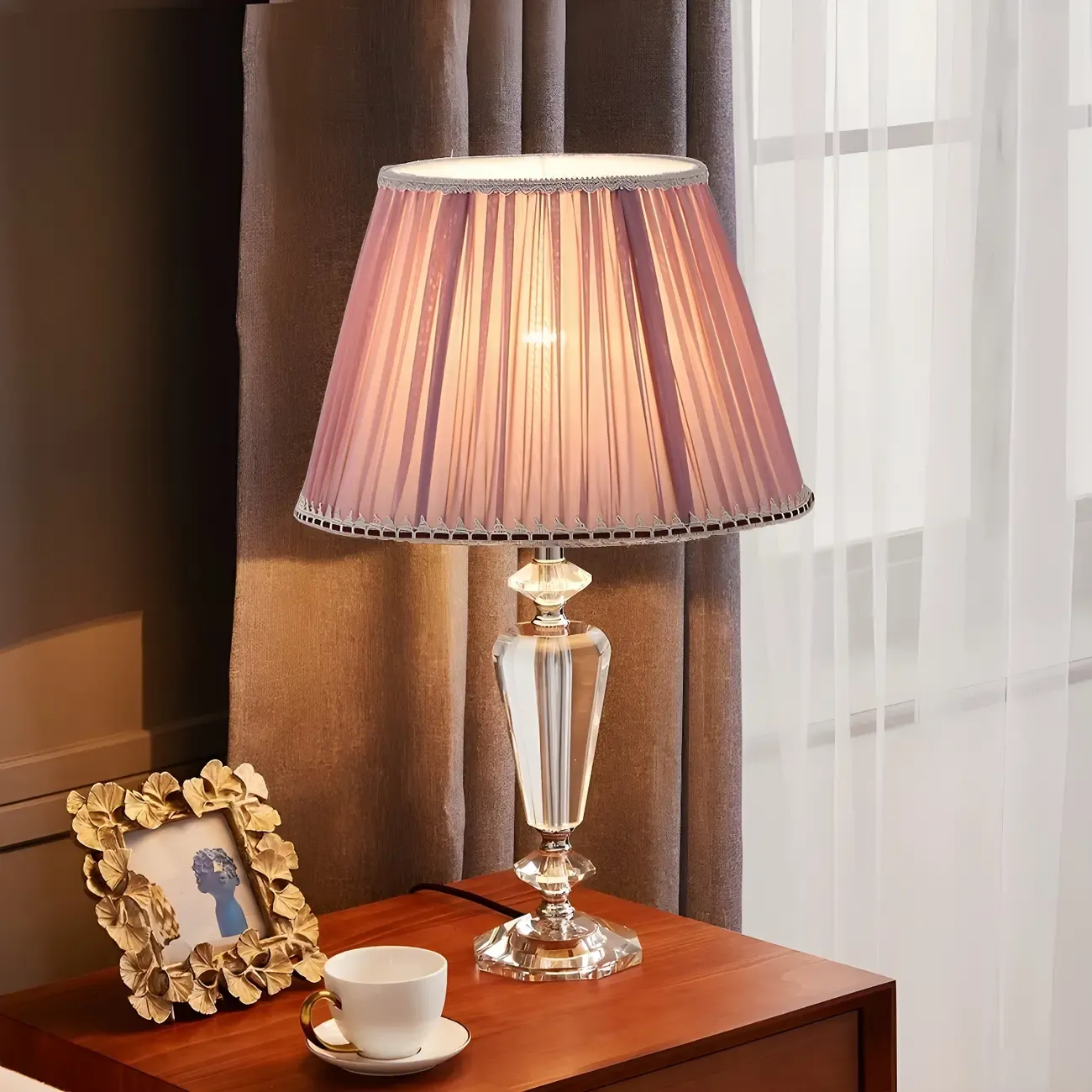 Geometric Multicolor Crystal Table Lamp for Bedside Lighting  Image - 6
