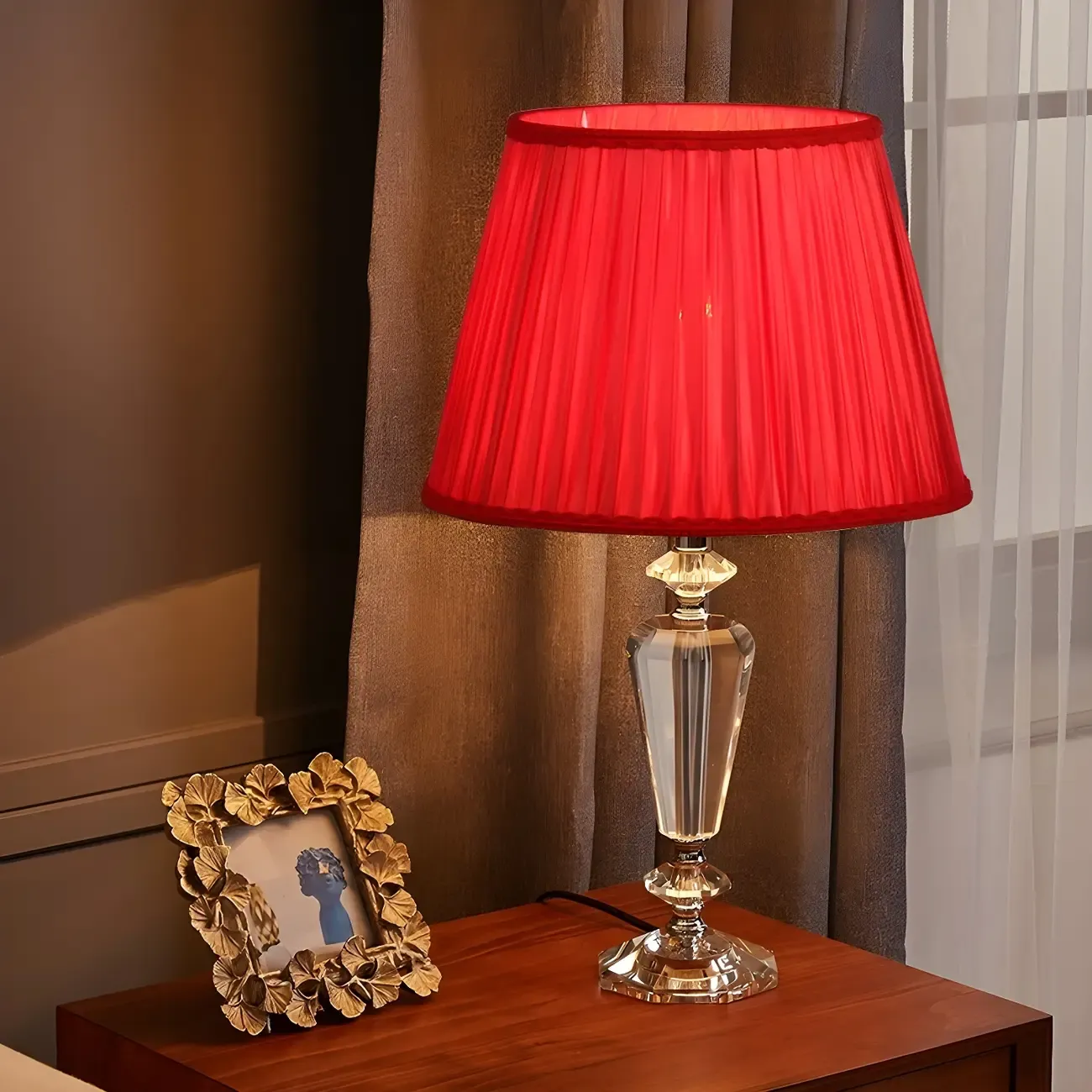 Geometric Multicolor Crystal Table Lamp for Bedside Lighting  Image - 8