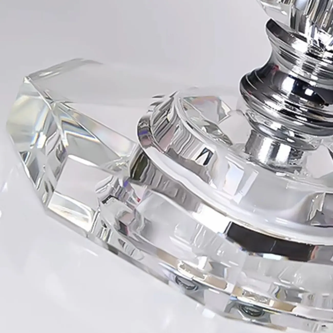 Geometric Multicolor Crystal Table Lamp for Bedside Lighting  Image - 14