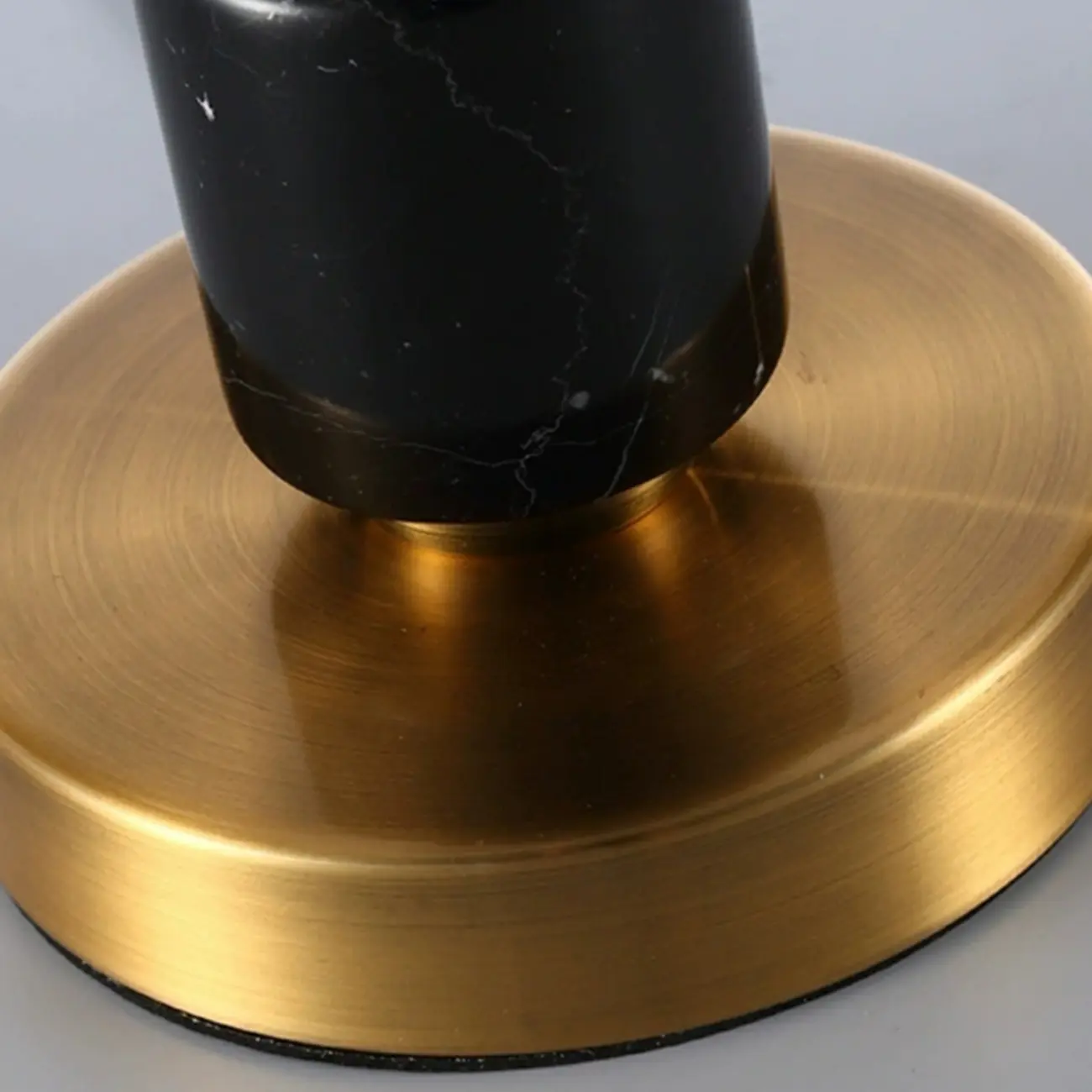 Elegant White Noble Stone Fabric Task Table Lamp Image - 8 | homeyfad