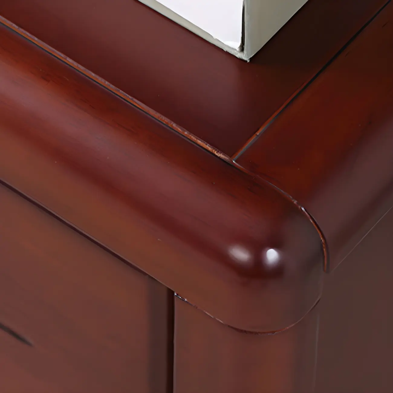 Bedroom Black Wooden 2-Drawer Narrow Nightstand Image - 7 | homeyfad