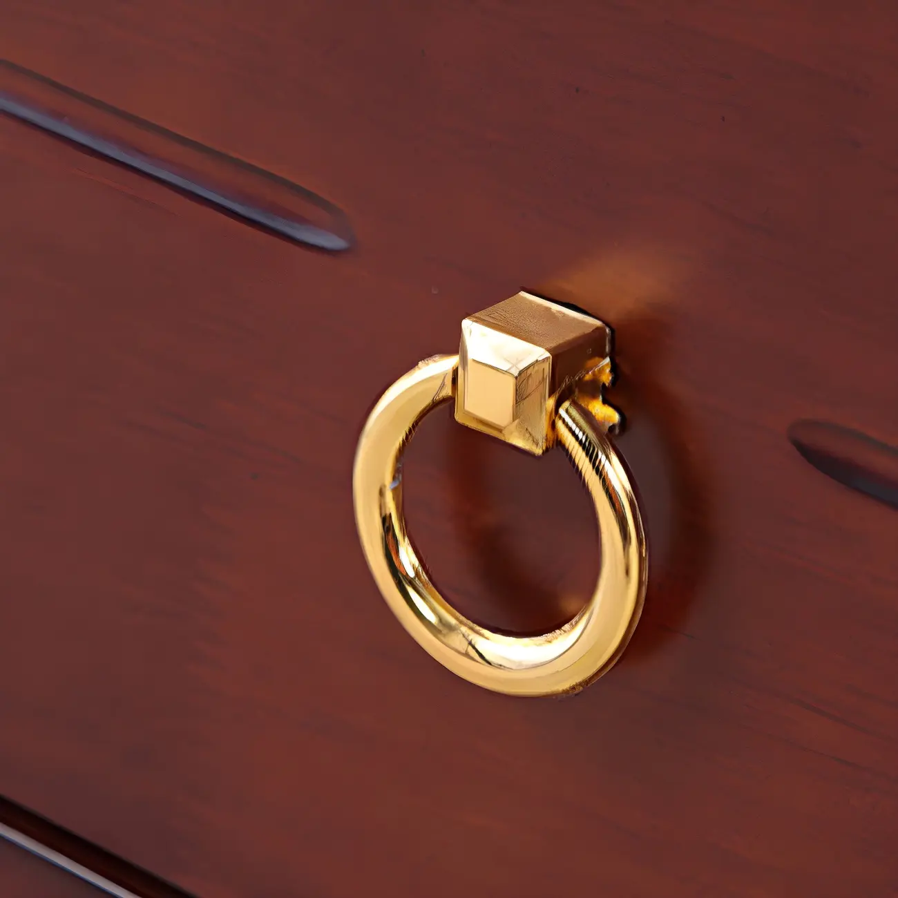 Bedroom Black Wooden 2-Drawer Narrow Nightstand Image - 9 | homeyfad