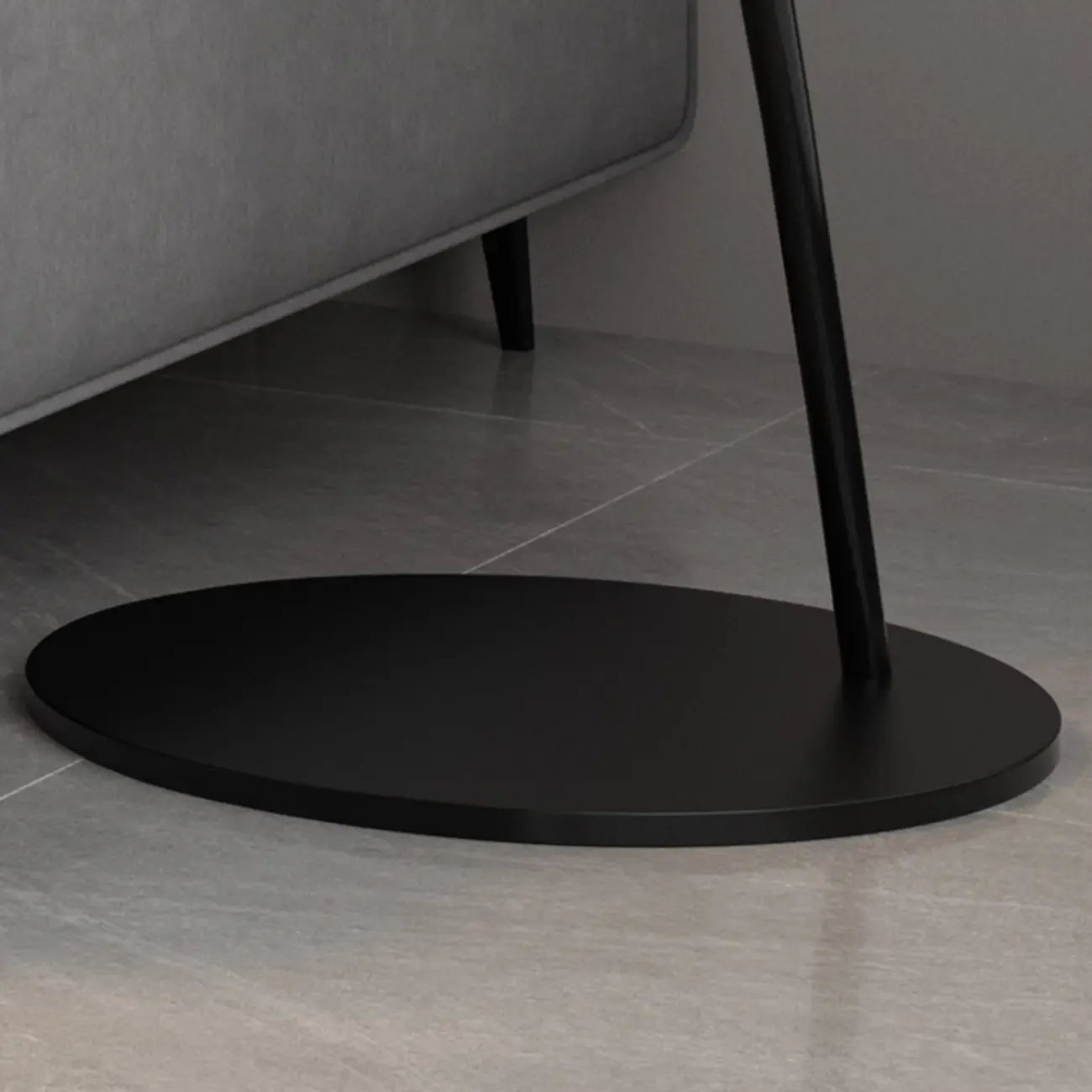 Black Iron Bowl Metal Arc Floor Lamp with Foot Switch Image - 8