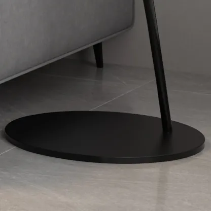 Black Iron Bowl Metal Arc Floor Lamp with Foot Switch Image - 8