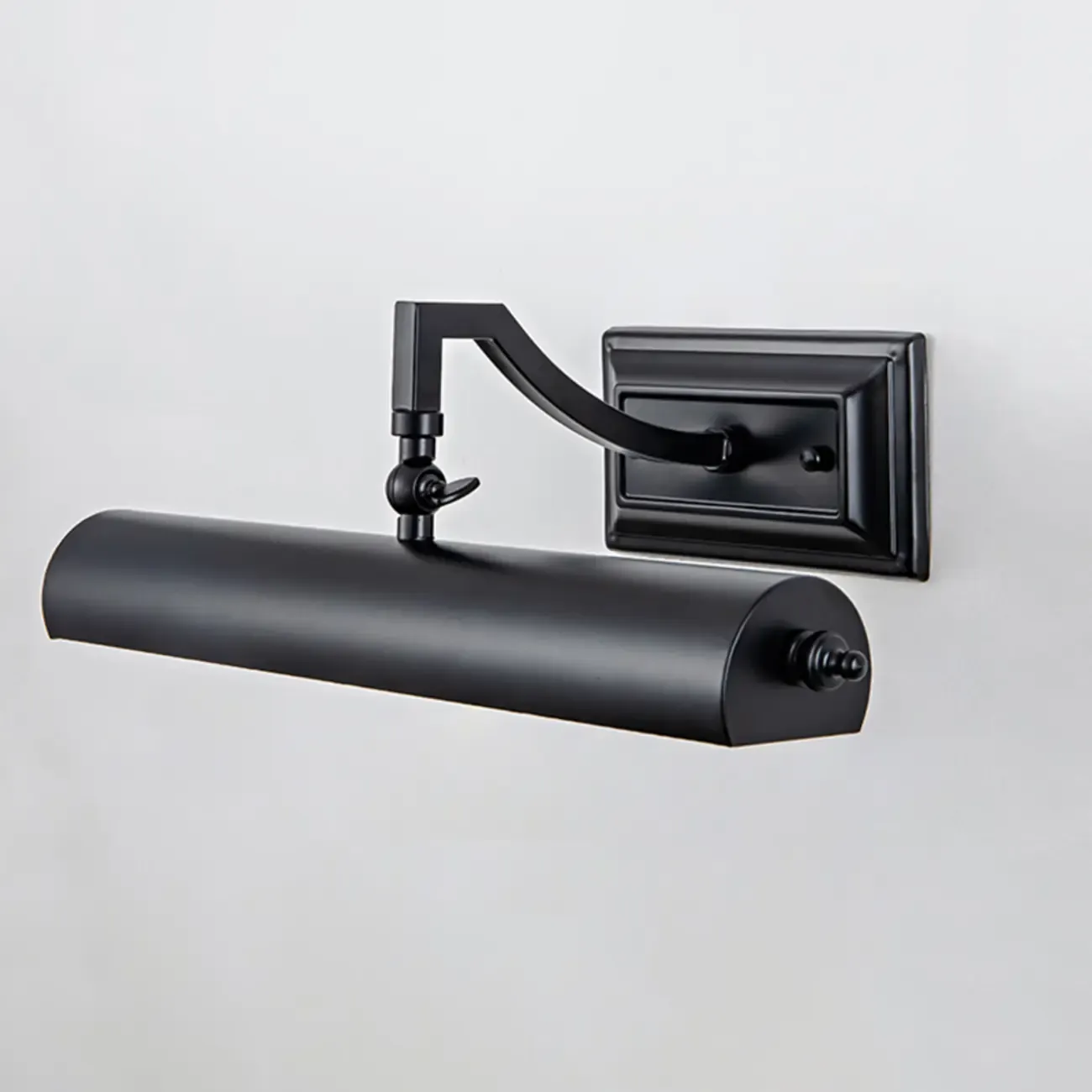 Industrial Black Tube Vanity Light with Iron Shade for Living Room Image - 9