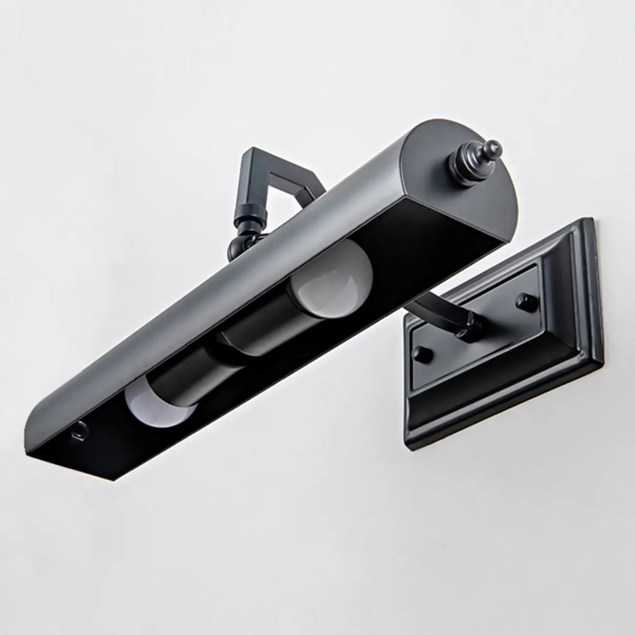 Industrial Black Tube Vanity Light with Iron Shade for Living Room Image - 10 | homeyfad