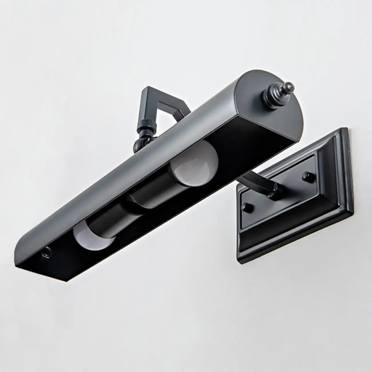 Industrial Black Tube Vanity Light with Iron Shade for Living Room Image - 10