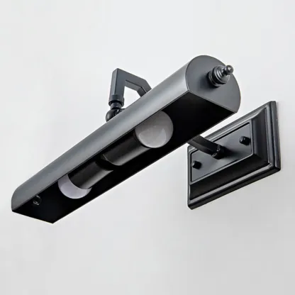 Industrial Black Tube Vanity Light with Iron Shade for Living Room Image - 10