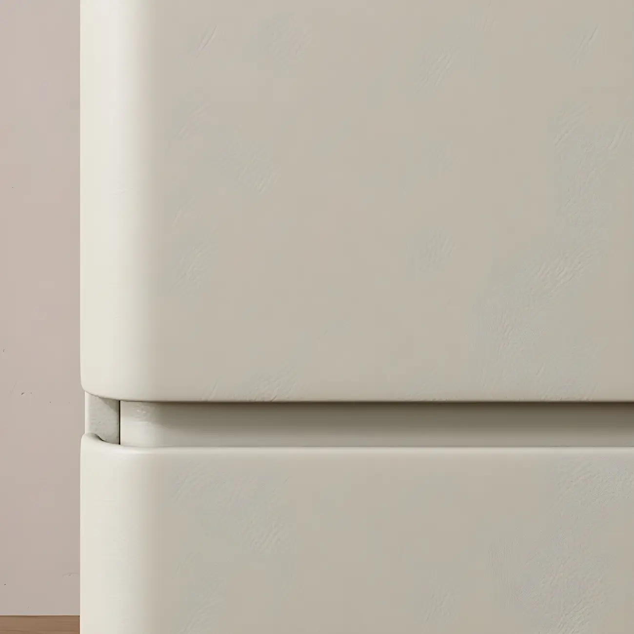 Modern Stone Top Leather Pine 2-Drawer Nightstand Image - 12 | homeyfad