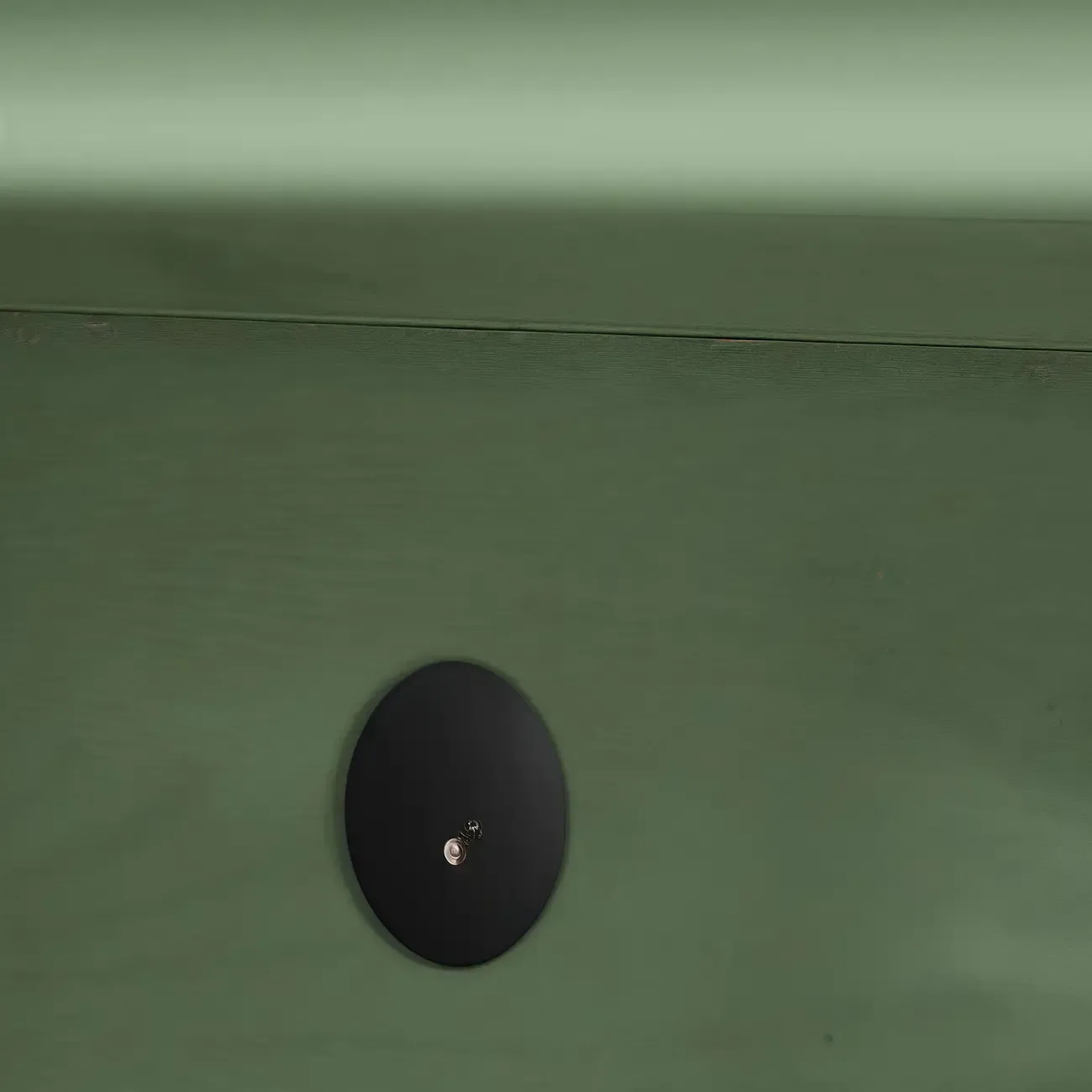 Wooden Mid-Century Green TV Stand with Storage Image - 9