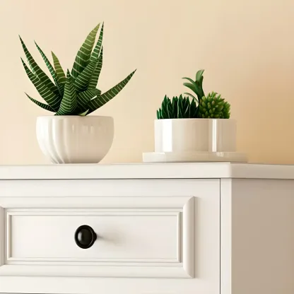 Modern Slim White Shoe Cabinet with Drawer for Hallway Image - 6