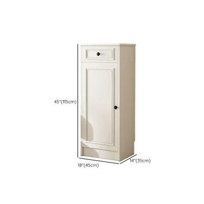 Modern Slim White Shoe Cabinet with Drawer for Hallway Image - 11