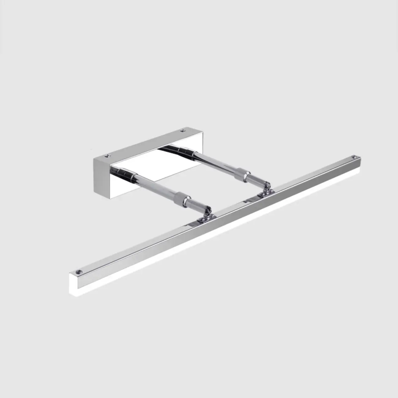 Modern Metal Black Straight LED Vanity Light Image - 7 | homeyfad