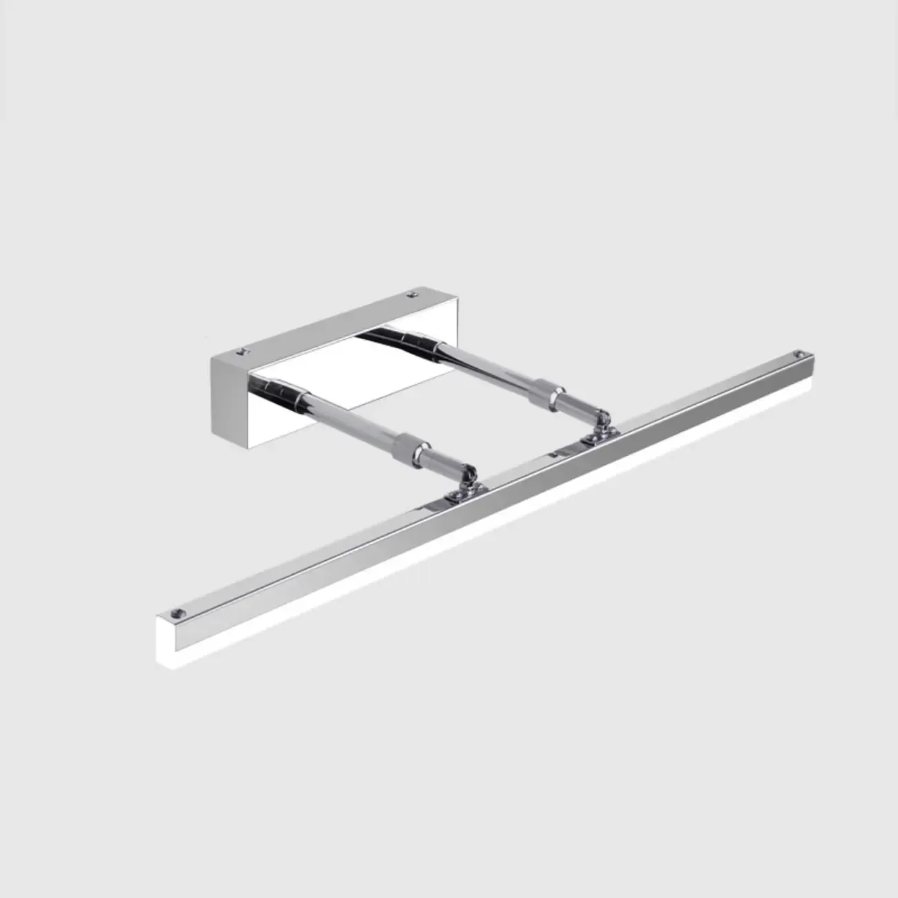 Modern Metal Black Straight LED Vanity Light Image - 7